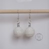 Quilled Snowball Earrings - Rolling Blossoms