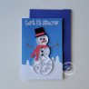quilled snowman christmas card by rolling blossoms