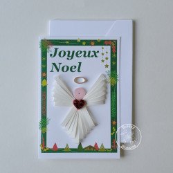 quilled angel christmas card