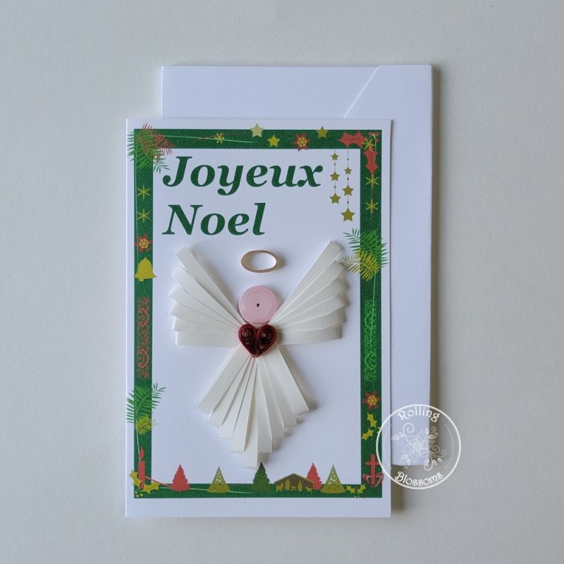 quilled angel christmas card quilled angel christmas card
