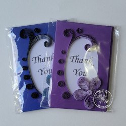 quilled thank you cards by rolling blossoms