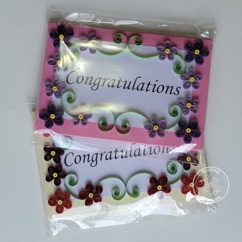 quilled congratulations cards by rolling blossoms quilled congratulations cards by rolling blossoms