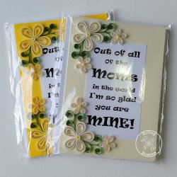 quilled card for mom by rolling blossoms