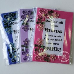 quilled card for mom by rolling blossoms