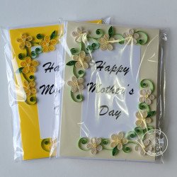 quilled mother's day card by rolling blossoms