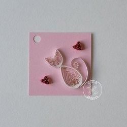 Quilled gift tag by rolling blossoms