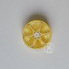 quilled lemon magnet by rolling blossoms