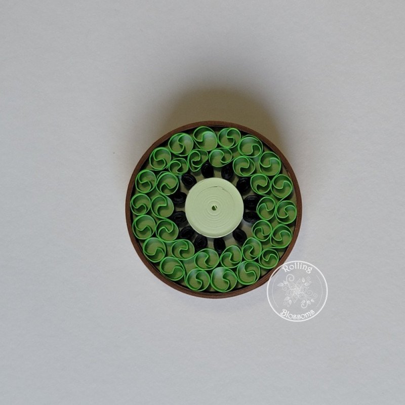 quilled kiwi magnet by rolling blossoms quilled kiwi magnet by rolling blossoms