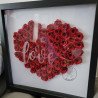 rolled roses love heart by rolling blossoms