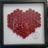 rolled roses love heart by rolling blossoms