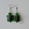 Quilled turtle earrings by rolling blossoms