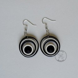 quilled circles earrings by rolling blossoms