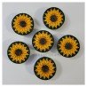 Quilled sunflower magnet by Rolling Blossoms