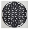 Quilled flower of life black and white design by rolling blossoms close up view