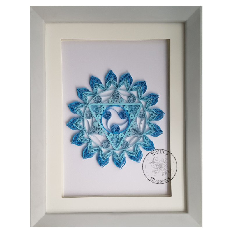 Quilled Vishuddha chakra by rolling blossoms Quilled Vishuddha chakra by rolling blossoms