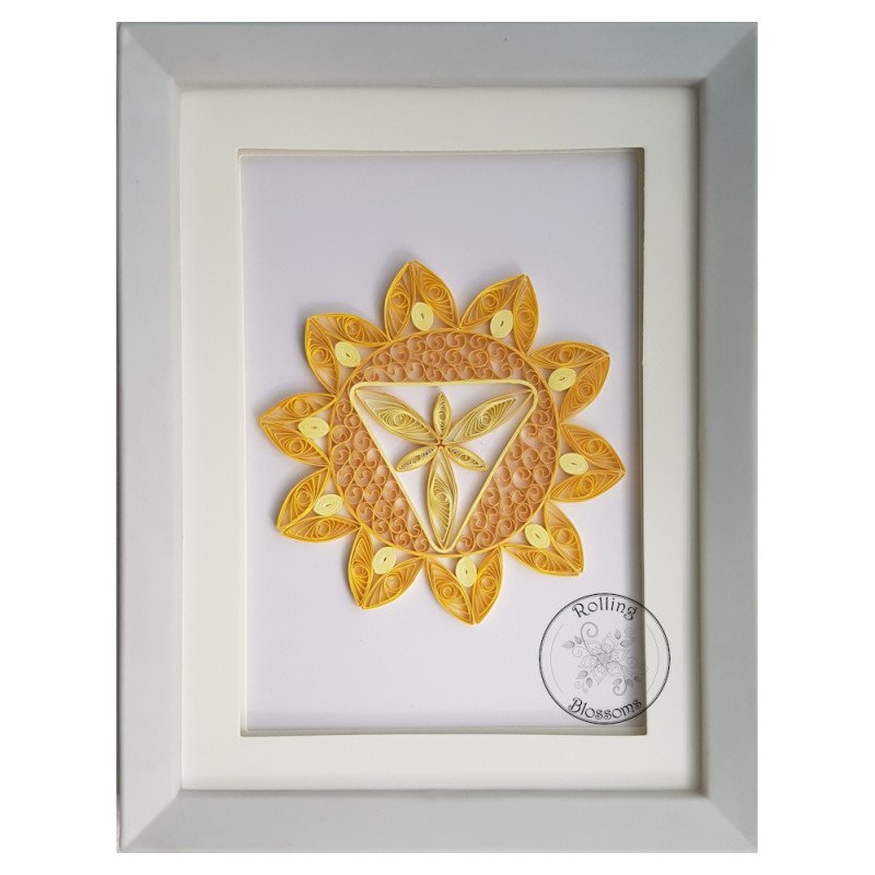 Quilled Manipura chakra by Rolling Blossoms Quilled Manipura chakra by Rolling Blossoms