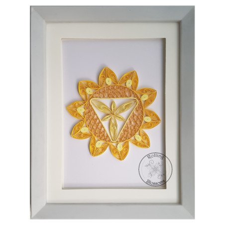 Quilled Manipura chakra by Rolling Blossoms