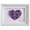 Quilled purple heart valentine filled with spiral designs by Rolling Blossoms