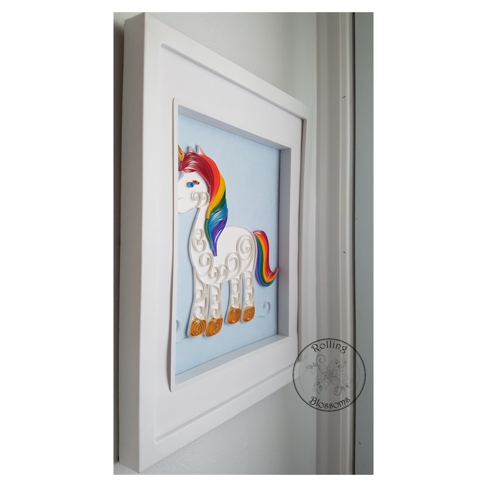 quilled rainbow unicorn