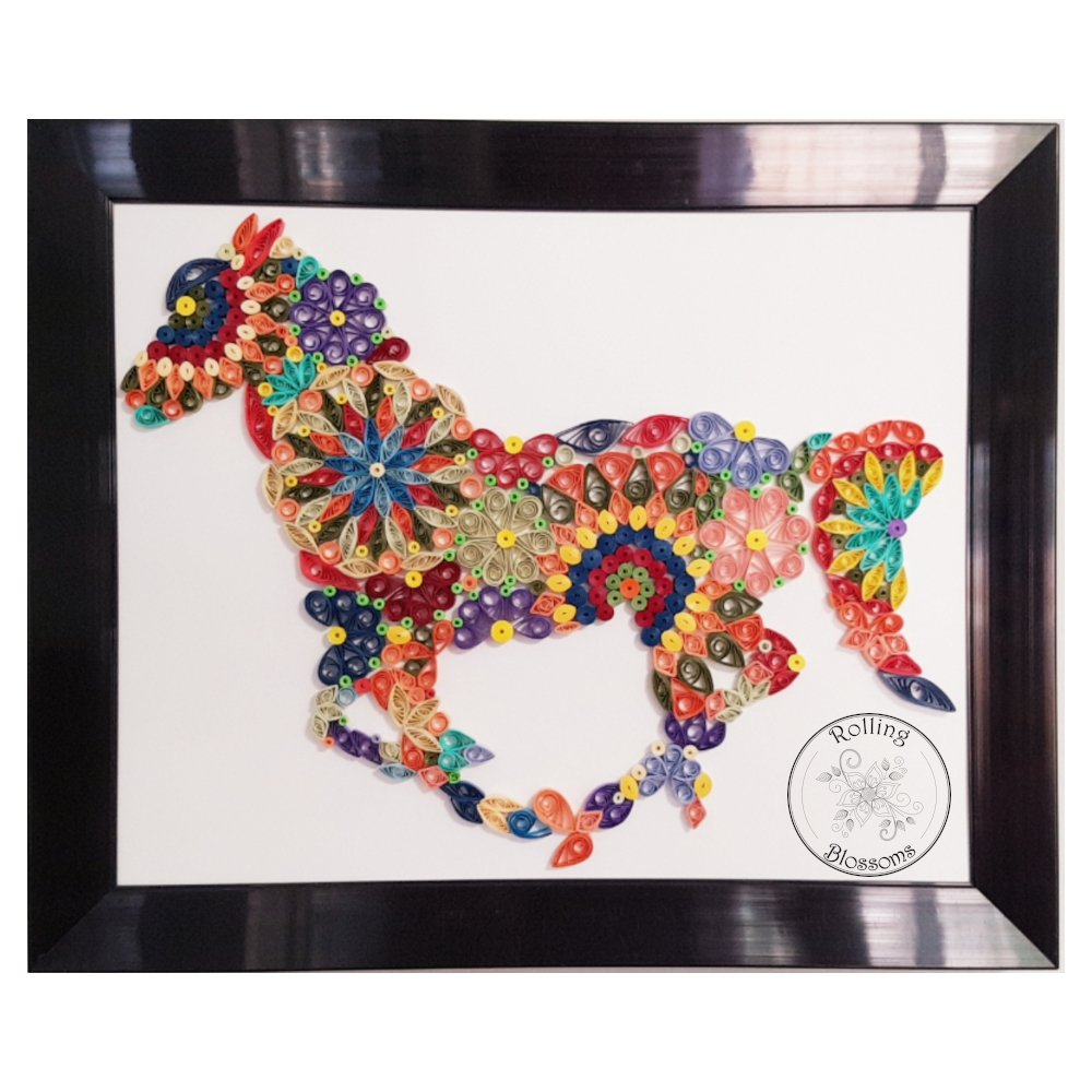 Quilled Mandala Horse