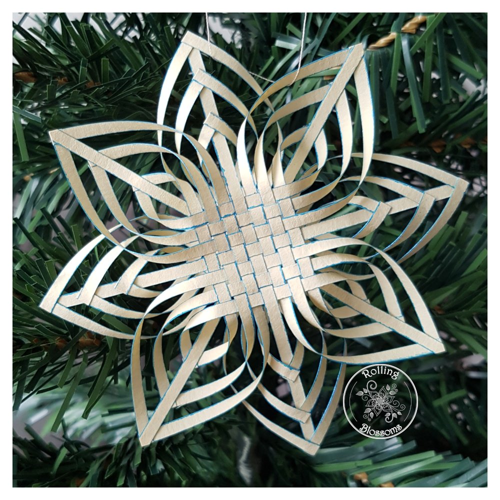 Blue Woven Snowflake