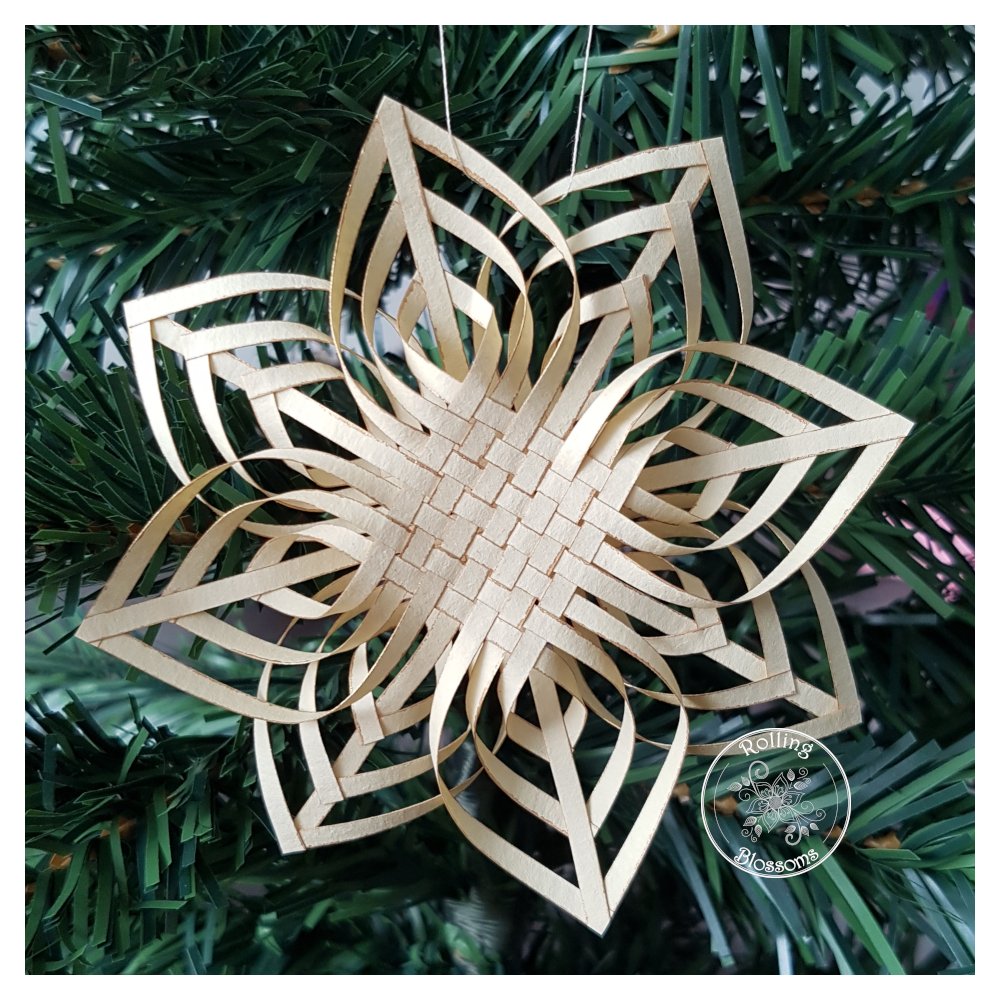 Gold Woven Snowflake
