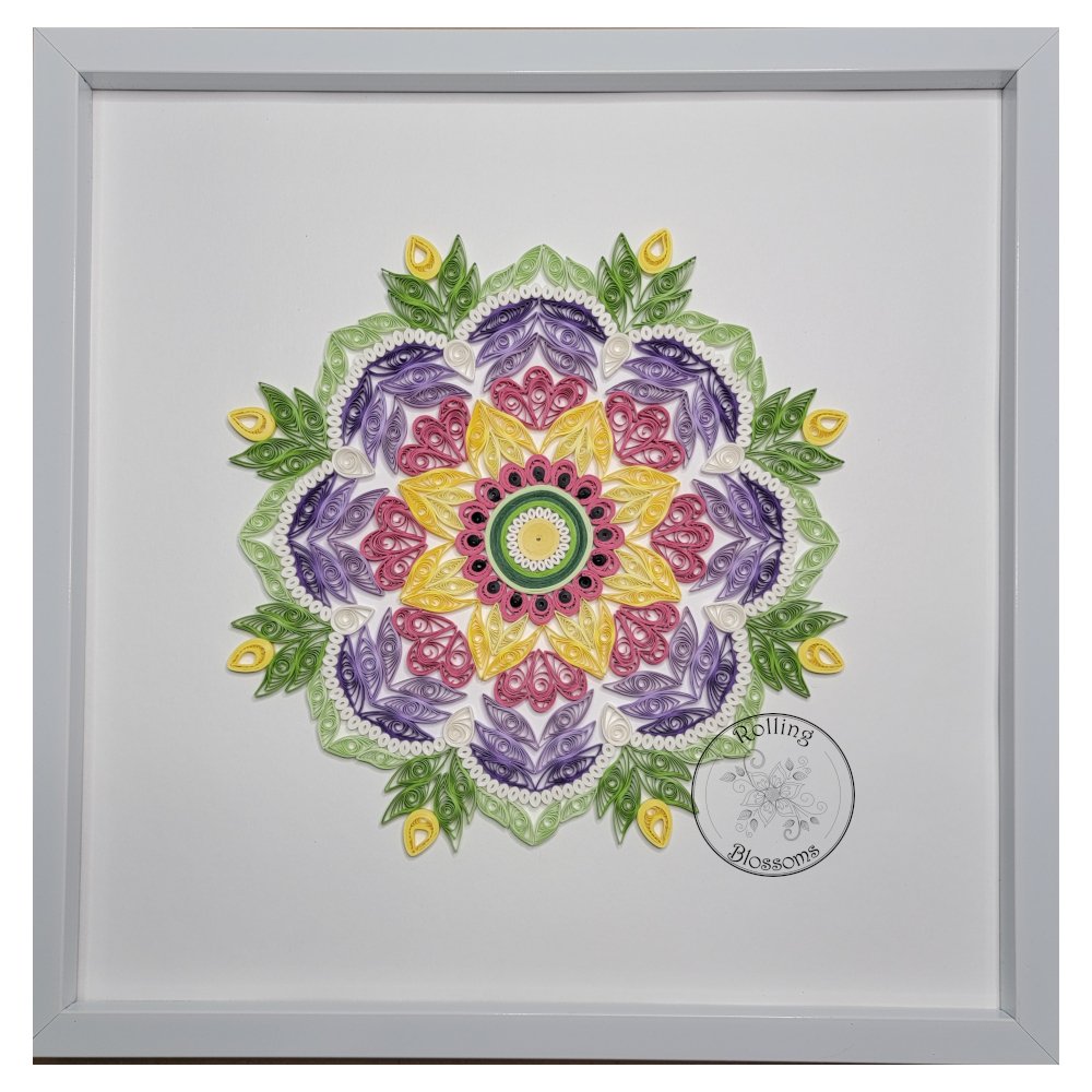 Quilled Summer Flower Mandala