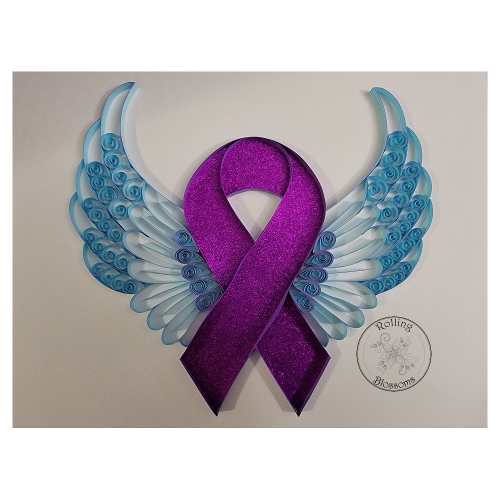 quilled cancer ribbon