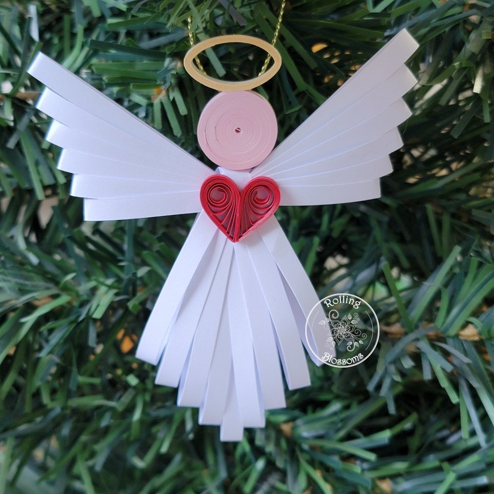 Quilled Angel Ornament by Rolling Blossoms