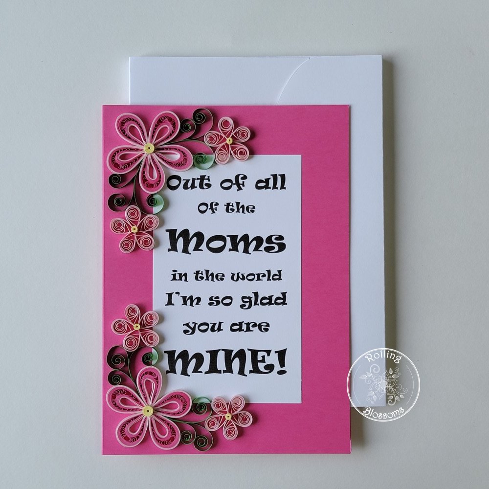 quilled cards by rolling blossoms