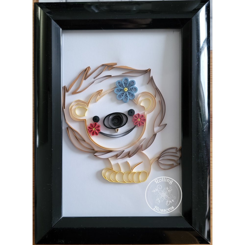 Quilled Lion by rolling blossoms