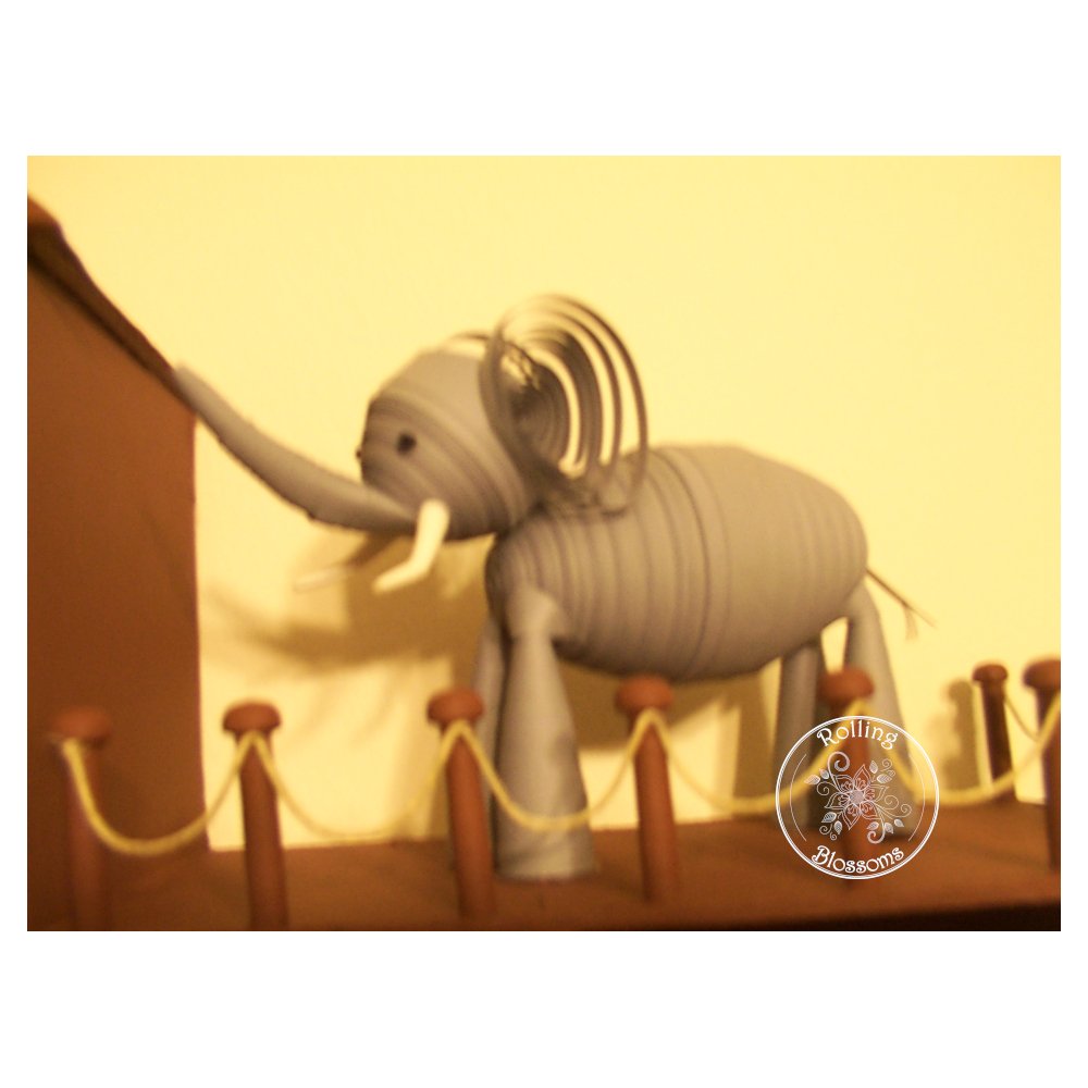 Quilled Miniature elephant