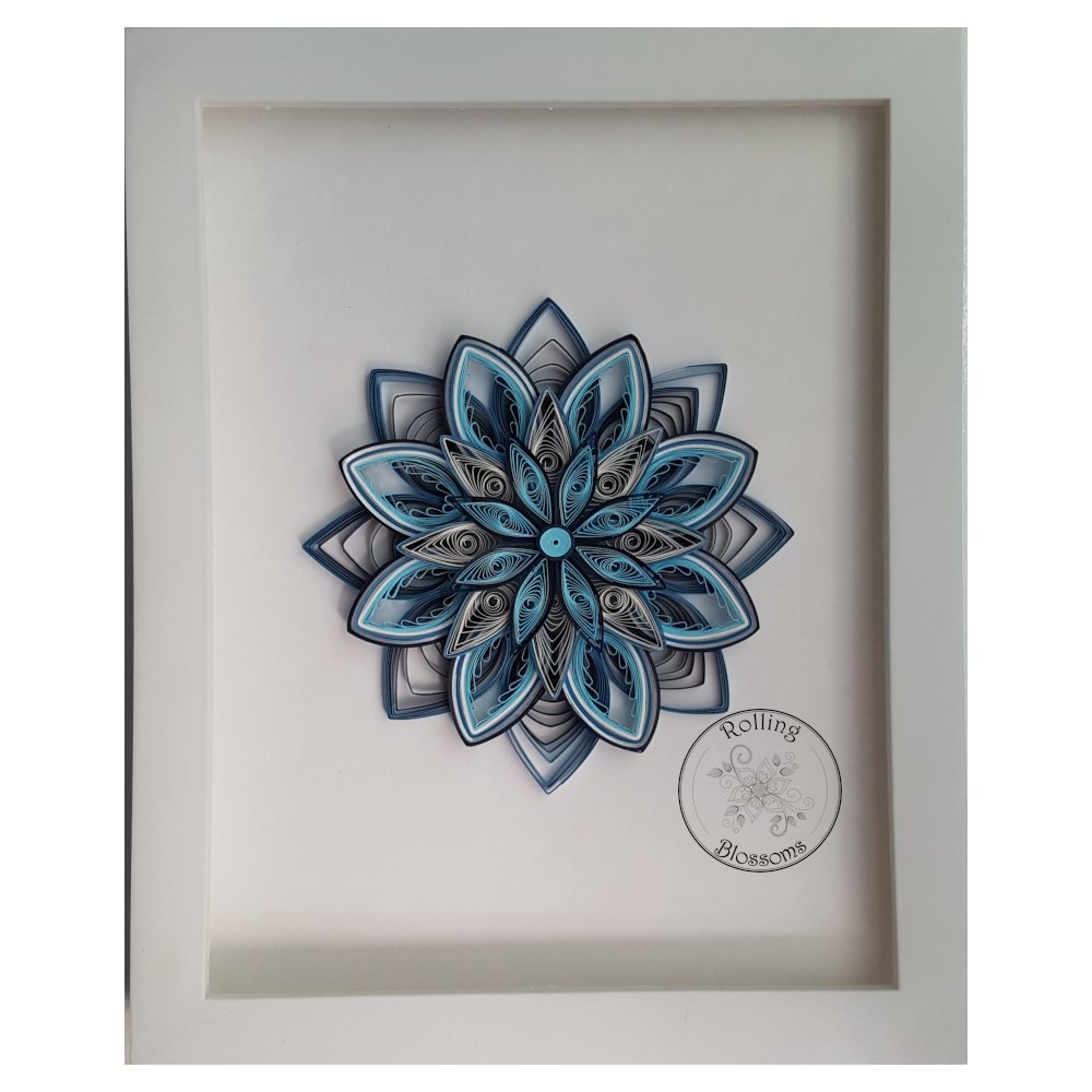 Quilled Blue Flower