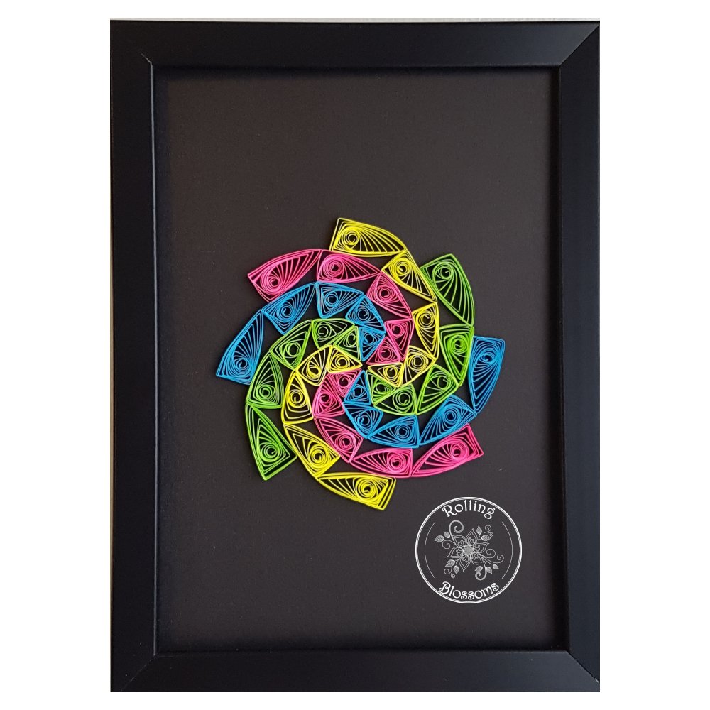 Quilled Bright Pinwheel