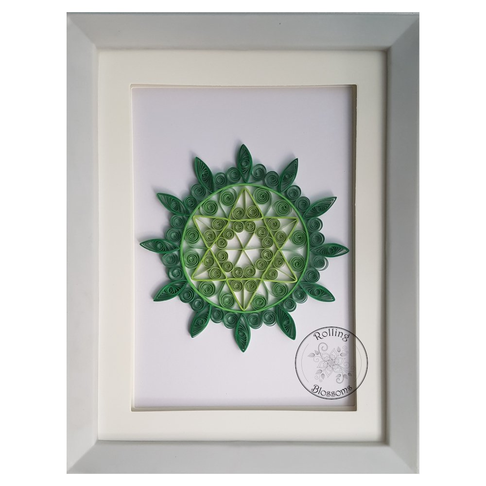 Quilled Anahata chakra