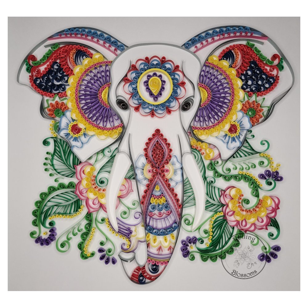 quilled asian elephant