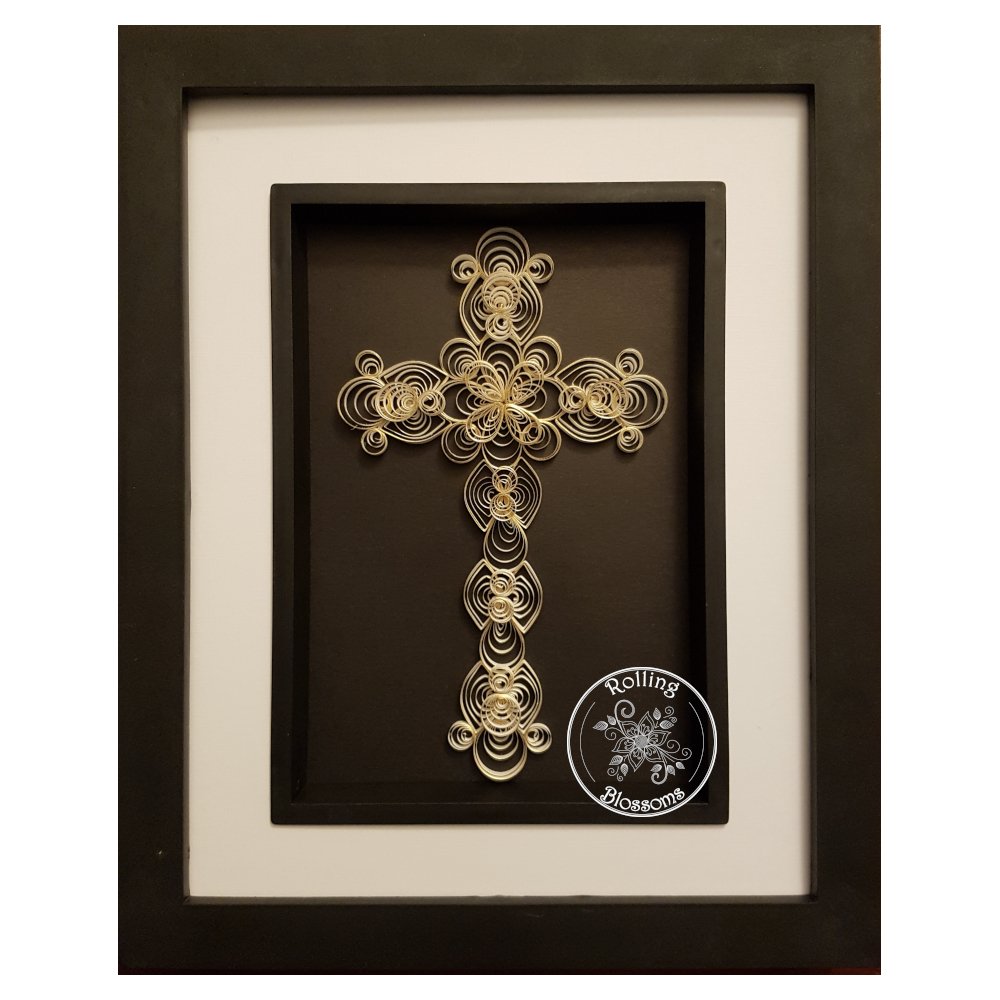Quilled Gold Cross