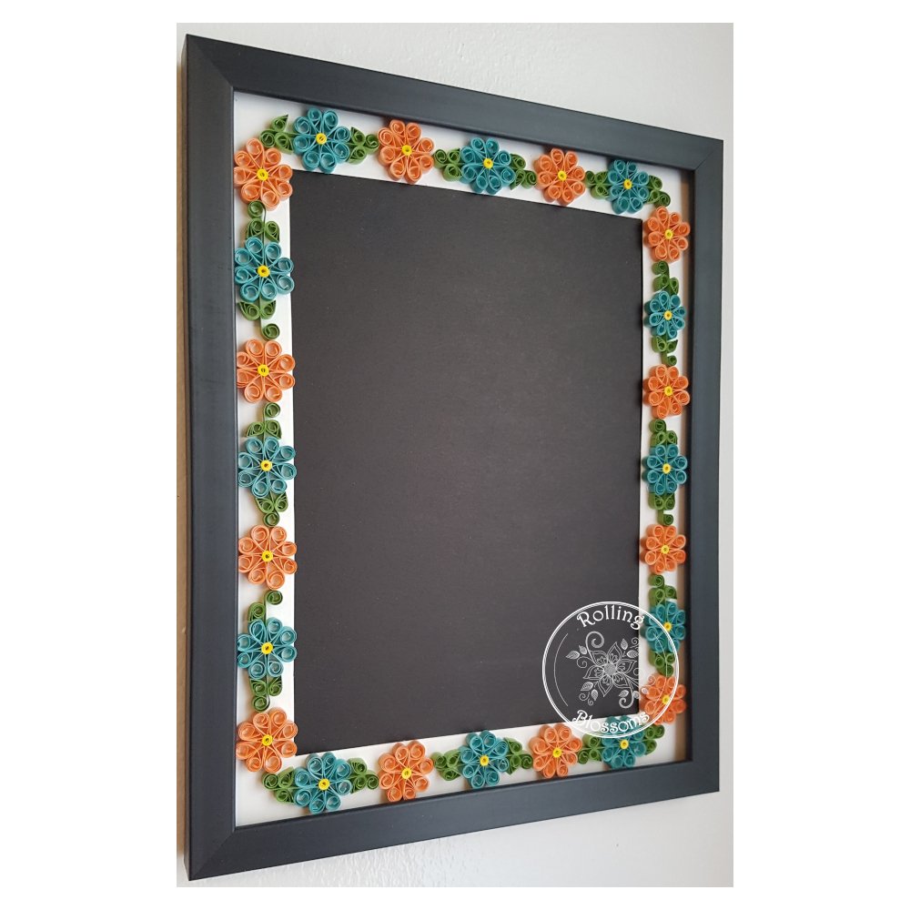 quilled flower picture frame
