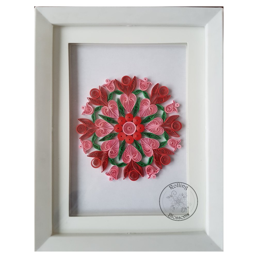 Quilled Pink Tulips and Roses